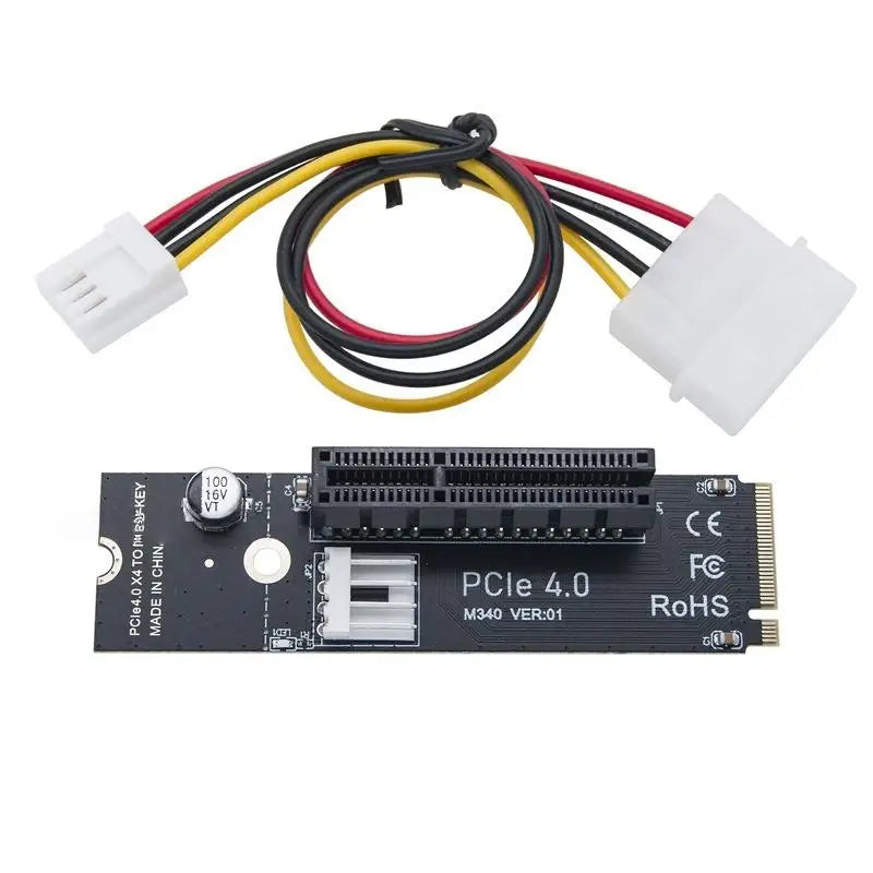 M 2 Key-m PCIe 4 0 X4 Converter Compatibility Riser Adapter Card Qme A2 No plug