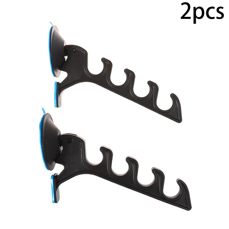 Fishing Rod Rack Horizontal Organizer Support Suction Cup Car Bracket Qme 2pcs