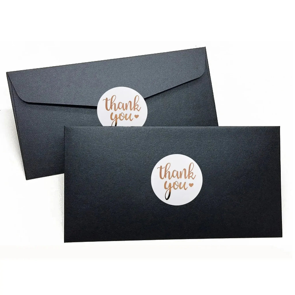 500Pcs 1inch Thank You Stickers For Envelope Sealing Labels Stationery Supplies Handmade Wedding Gift Decoration Sticker New Qme