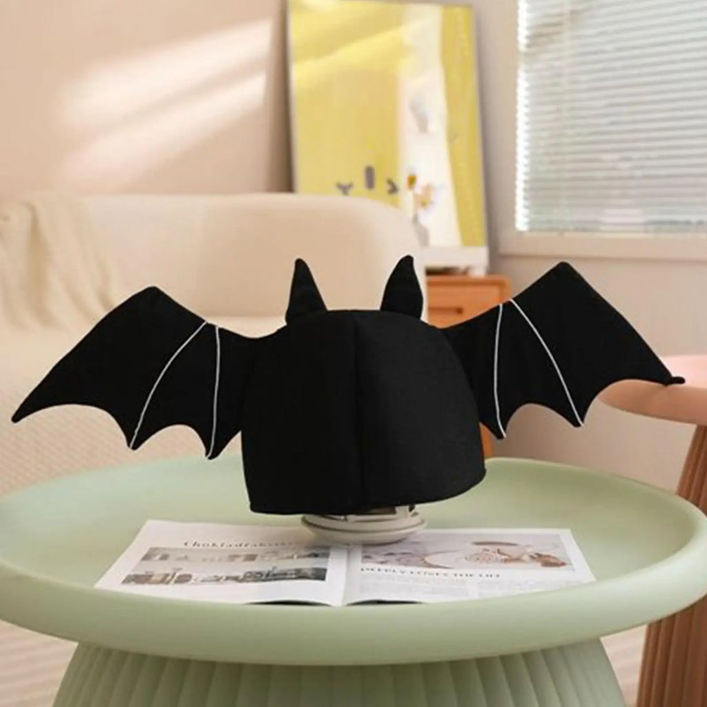 Halloween Bat Hat Wings Cosplay Costume Headpiece Spooky Accessories Qme