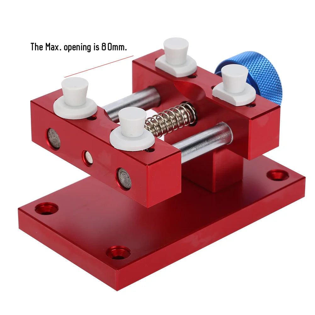 Metal Adjustable Watch Case Holder Watch Strap Remover Base Movement Repair Tool Watch Case Holder for Watchmaker Qme