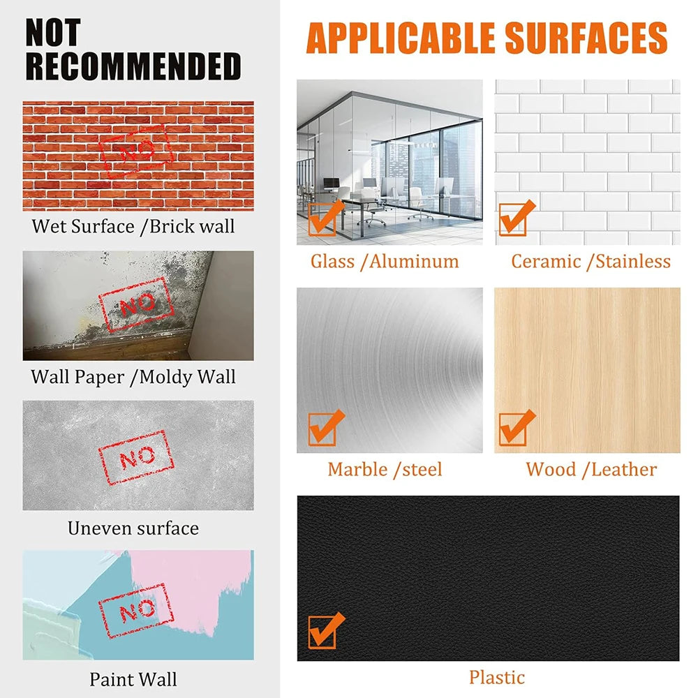 50mm Width Nano Tape Extra Strong Double-sided Adhesive Tape Heavy Duty Removable Waterproof Mounting Tape for Walls Poster Qme