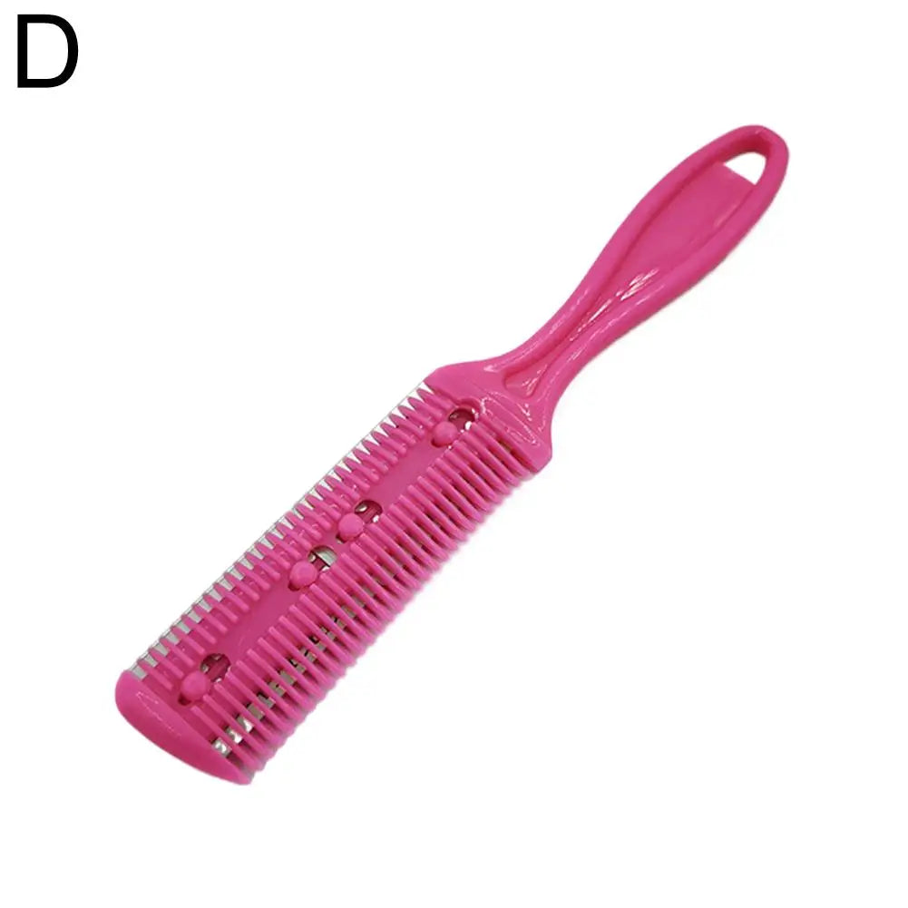 Hair Trimmer Razor Blade Trimming Salon Shave Shaving Comb Thinning Qme rose red