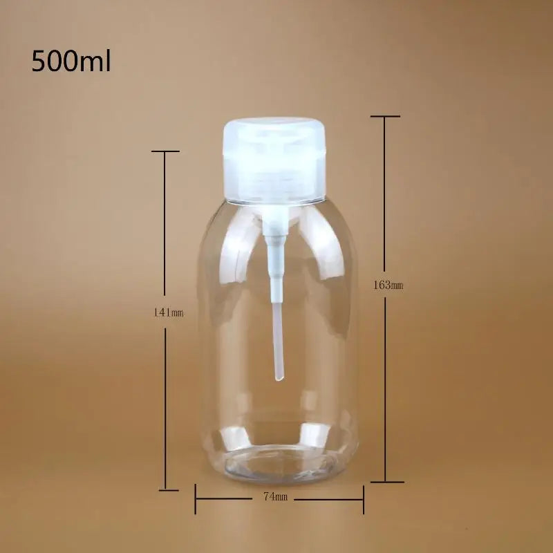 200 300 Refillable Push-type Dispenser Bottles Empty Pump Containers Qme 500ML