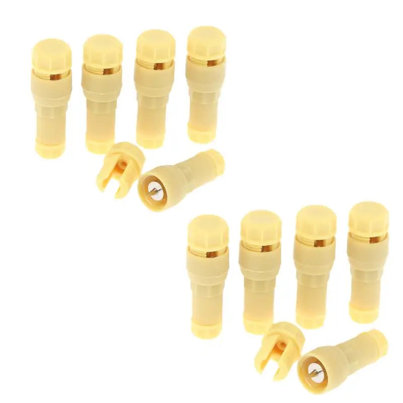 5/10Pcs T-shaped Gauge Wire Connectors For Landscape Lighting Low Voltage Waterproof Replacement Landscape Light Cable Connector Qme Yellow 10pcs
