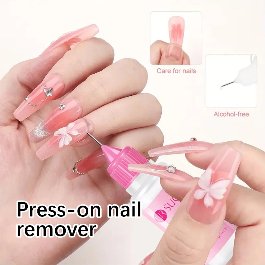 Wear Nail Needle Tube Polish Remover Solid Patch Glue UV Jelly Fast Qme