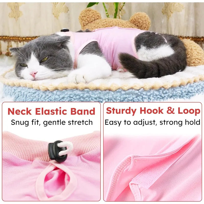 Convenient Soft Cat Sterilization Clothing Anti-licking Breathable Qme