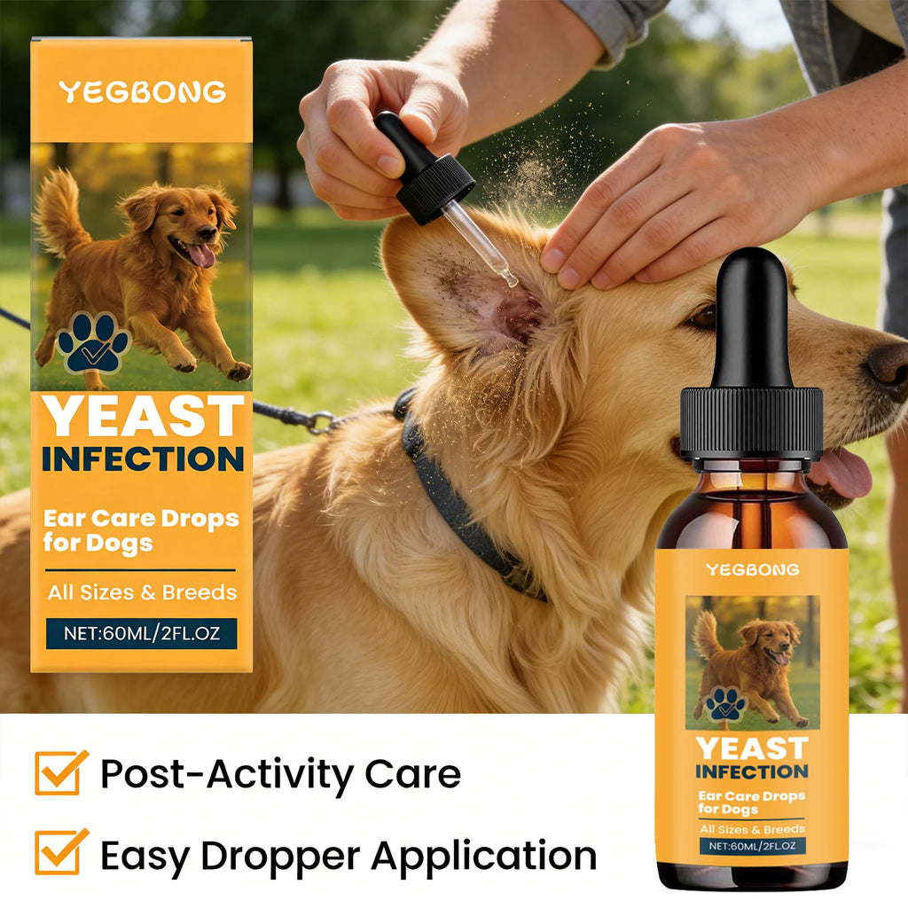 Dogs Ear Care Drops Effectively Removing Earwax Eliminating Odor Relieving Ear Itching Discomfort Gentle Formula Pet Ear Cleaner Qme
