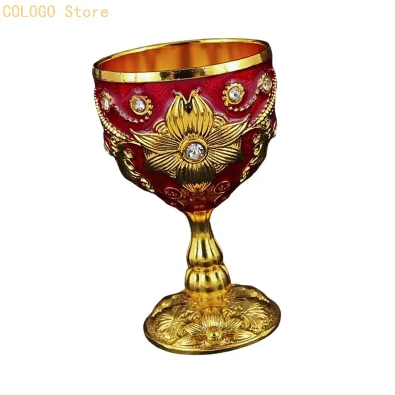 Handcrafted Zinc Alloy Shot Glass Showcasing Fine Retro Art D0LD Qme