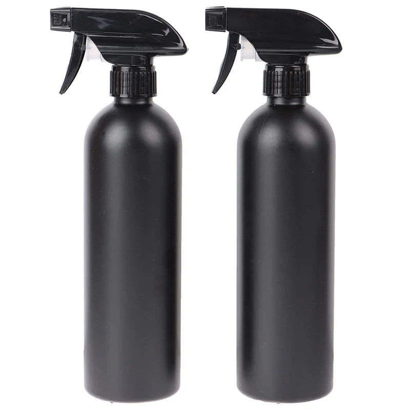 2x Plastic Trigger Spray Bottle Black Multi-functional Car Cleaning Qme