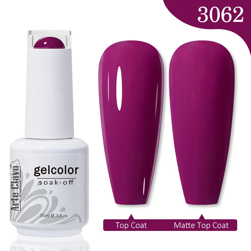 Arte Clavo Gel Nail Polishes Pink Nude Hybrid Lak Manicure