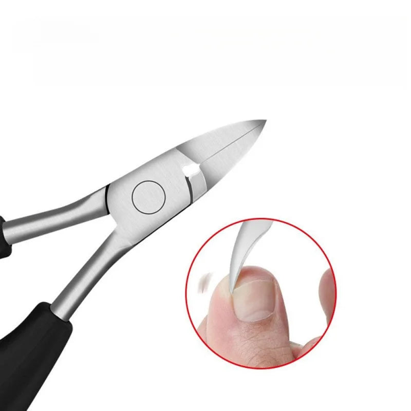5 pieces Specialized Nail Clipper Set Pedicure Tools with Eagle Beak Clippers, Thick/Ingrown Toenail Cutter &Paronychia Scissors Qme