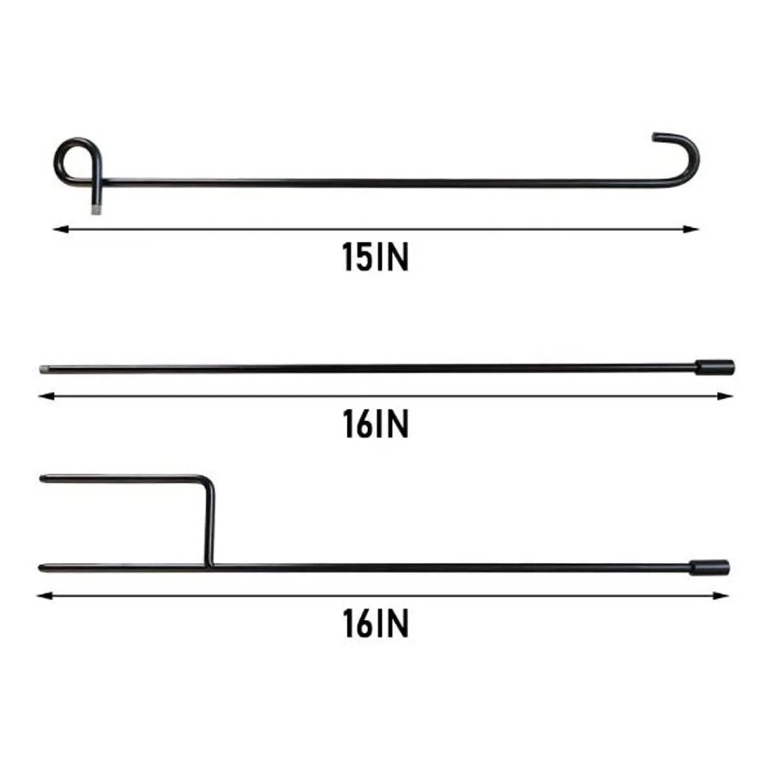 Outdoor Garden Flag Pole Bracket Iron Art Garden Courtyard, Holiday Decoration Flag Pole Insert Holder (not include flag) Qme
