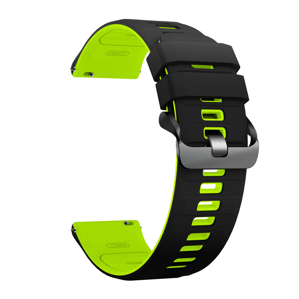 22mm Silicone Strap For OnePlus Watch 3 2 2R Sports Replacement Wristband Bracelet For OPPO Watch 4 Pro X X2 Band Correa Qme Black Green 22mm Universal