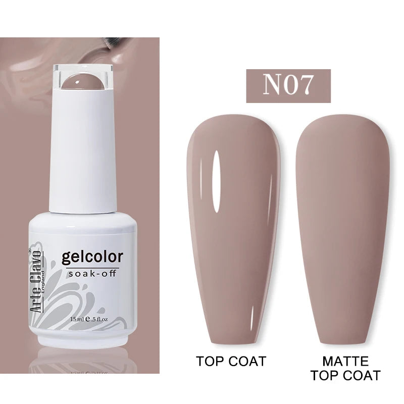 Arte Clavo15ml Gel Nail Polish Art 65 Colors Colorful Soak Off UV