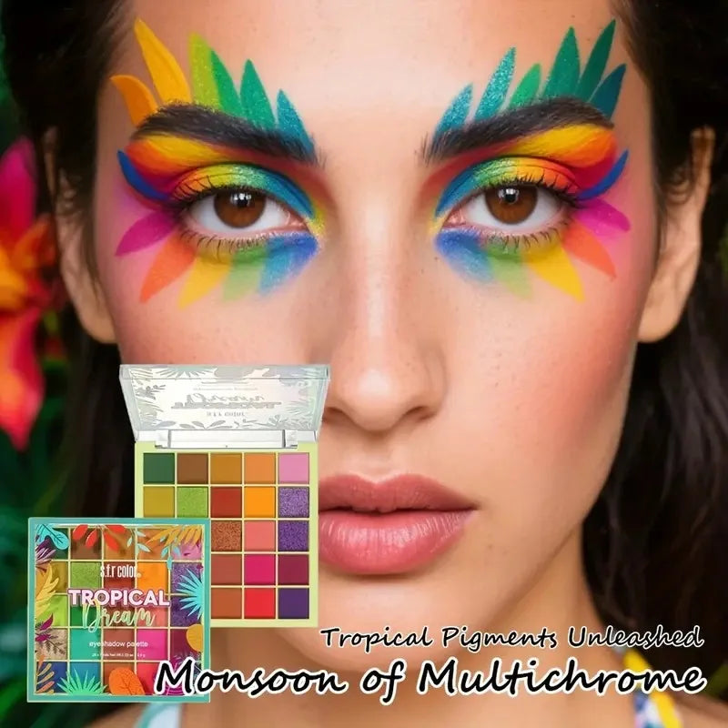 25 Colors Eyeshadow Palette Matte Shimmer Pigmented Rainbow Eye Qme