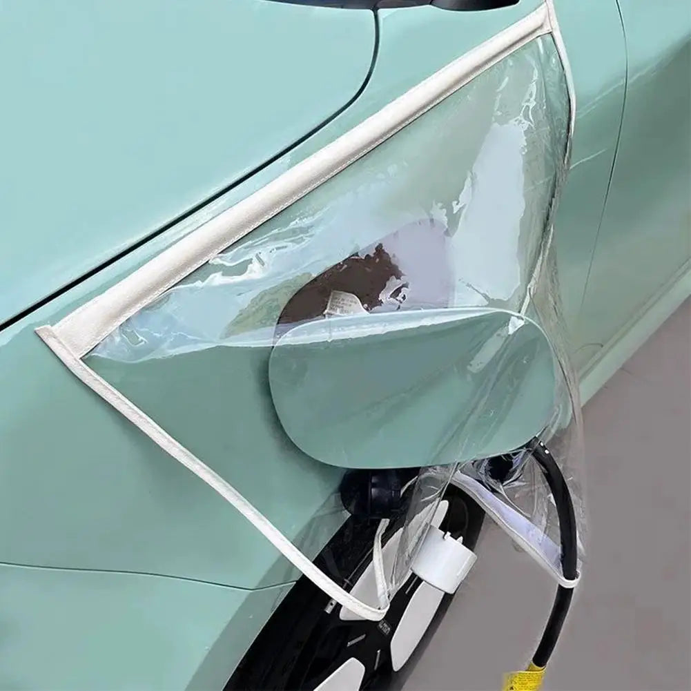 Electric Vehicle Charger Port Cover Outdoor Rainproof Protection Dustproof Covers Car Accessories for Tesla Model 3 Y SUV Qme B