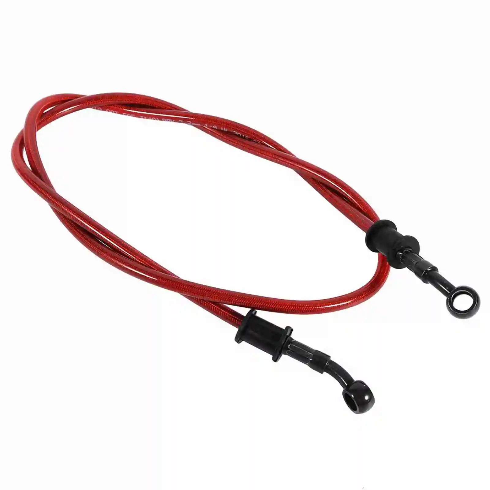 50cm ‑ 120cm Motorcycle Braided Steel Brake Oil Hose Line Pipe Colorful Brake Oil Hose Brake Line Pipe Line Pipe Qme Red 600mm