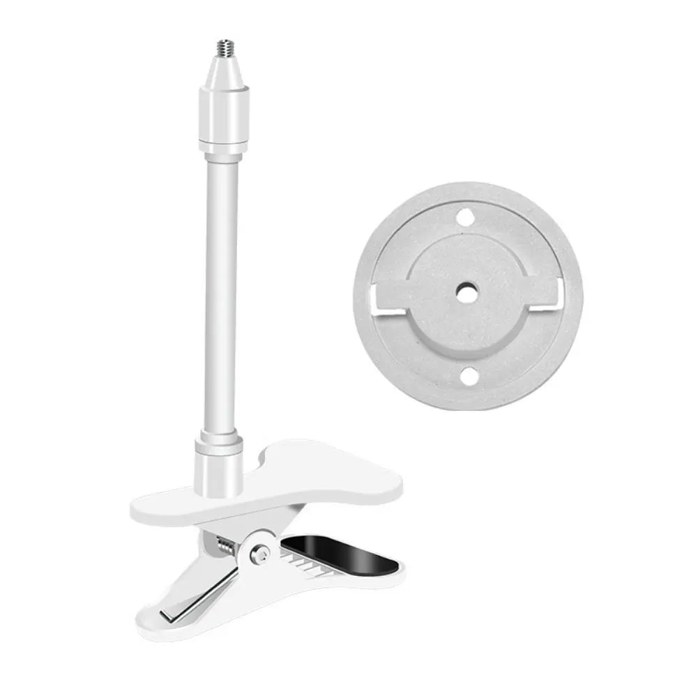 Protable Flexible Camera Clamp Baby Monitor Stand No Punching Webcam Qme 18cm White