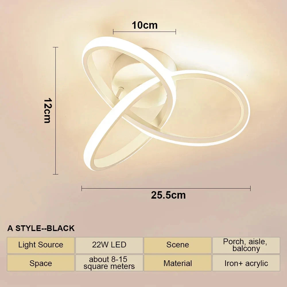 Nordic LED Ceiling Chandeliers Lighting Black White Luxury Dining Living Room Bedroom Island Light Indoor Ceiling Lamp Qme H Tricolor light