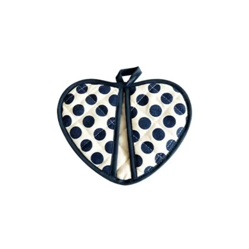 Heart-shaped Hand Clip Heat Insulation Pad Coaster Anti-scalding Qme 1PCS Blue