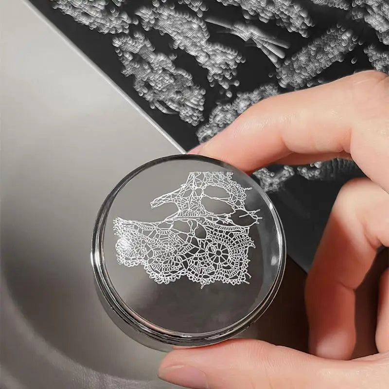 Lace Nail Art Templates High-precision Transfer Stainless Steel Qme