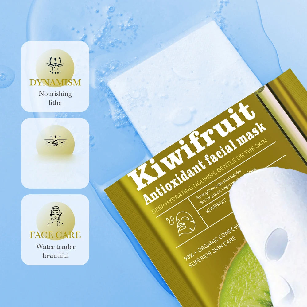 Kiwi Fruit Moisturizing Facial Mask Take Care Skin Autumn Winter Mild Qme