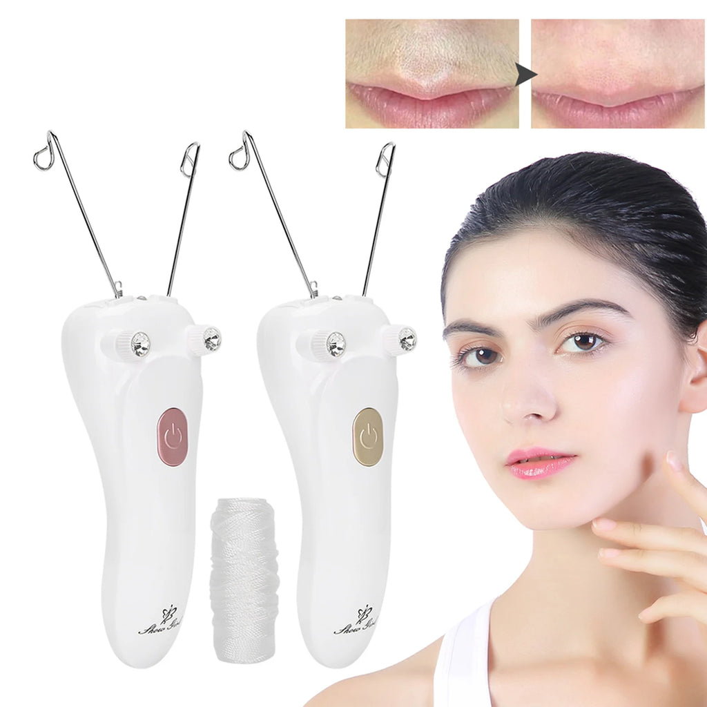 Electric Threading Epilator High Quality Threader Hair Remover Physical Depilation 2 Colors Face Arms for Woman Armpit Qme