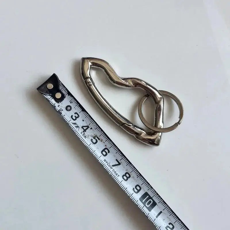 Zinc Alloy Bag Charm Trinkets Keychain Cross Carabiner Keychain Camping Hiking Outdoor Climber Waist Pendant Accessories Gift Qme A8