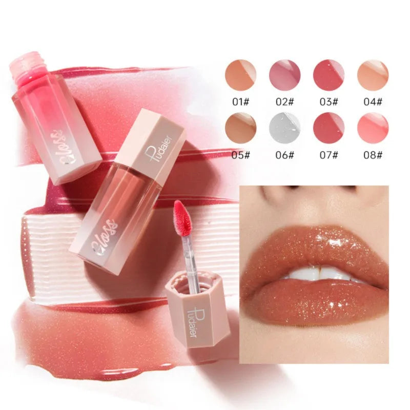 8-color Lipstick Non-stick Lip Gloss Non-distorted European American Qme