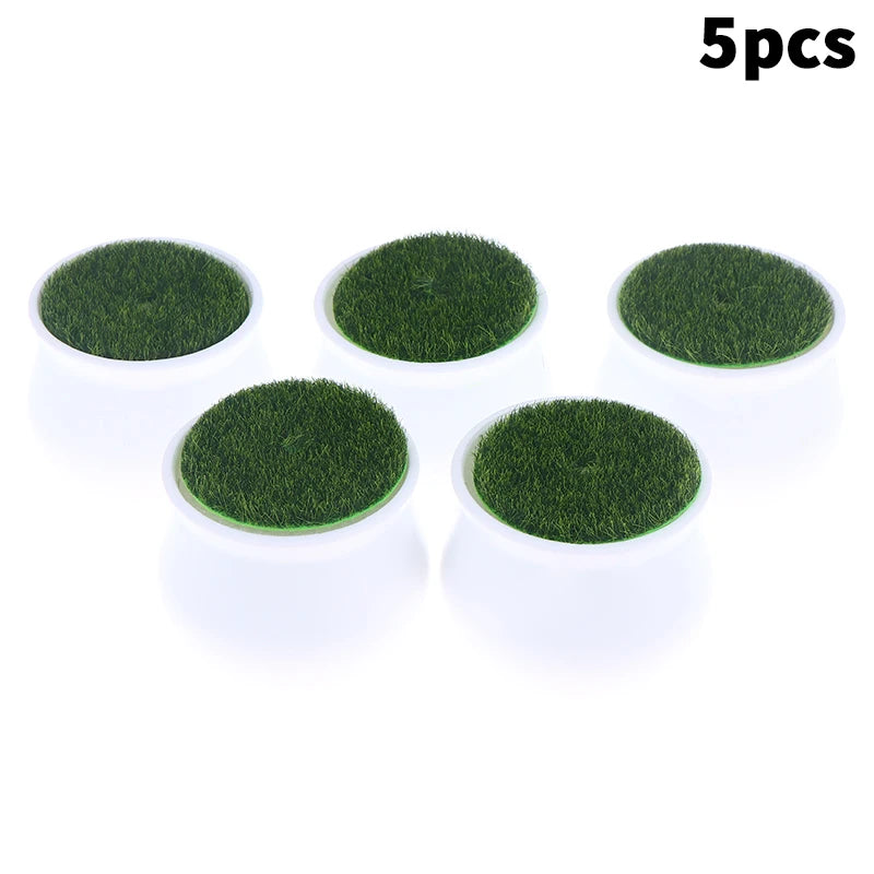 Thickened Balcony Fake Flowers Flower Pot Bonsai Ornament Arrangement Qme Round