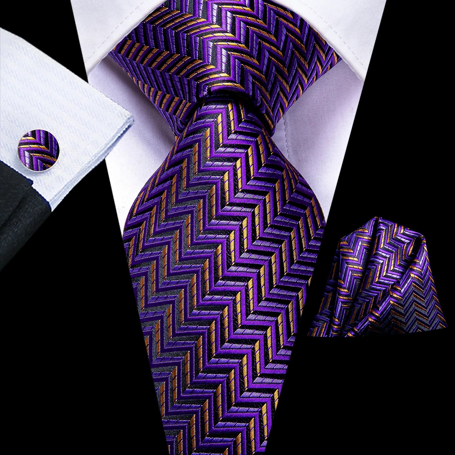Hi-Tie Extra Long 170cm Pink Floral Men's Elegant Tie Handkerchief Cufflinks Set Wedding Party Accessories Gift for Men Gravats Qme 4032