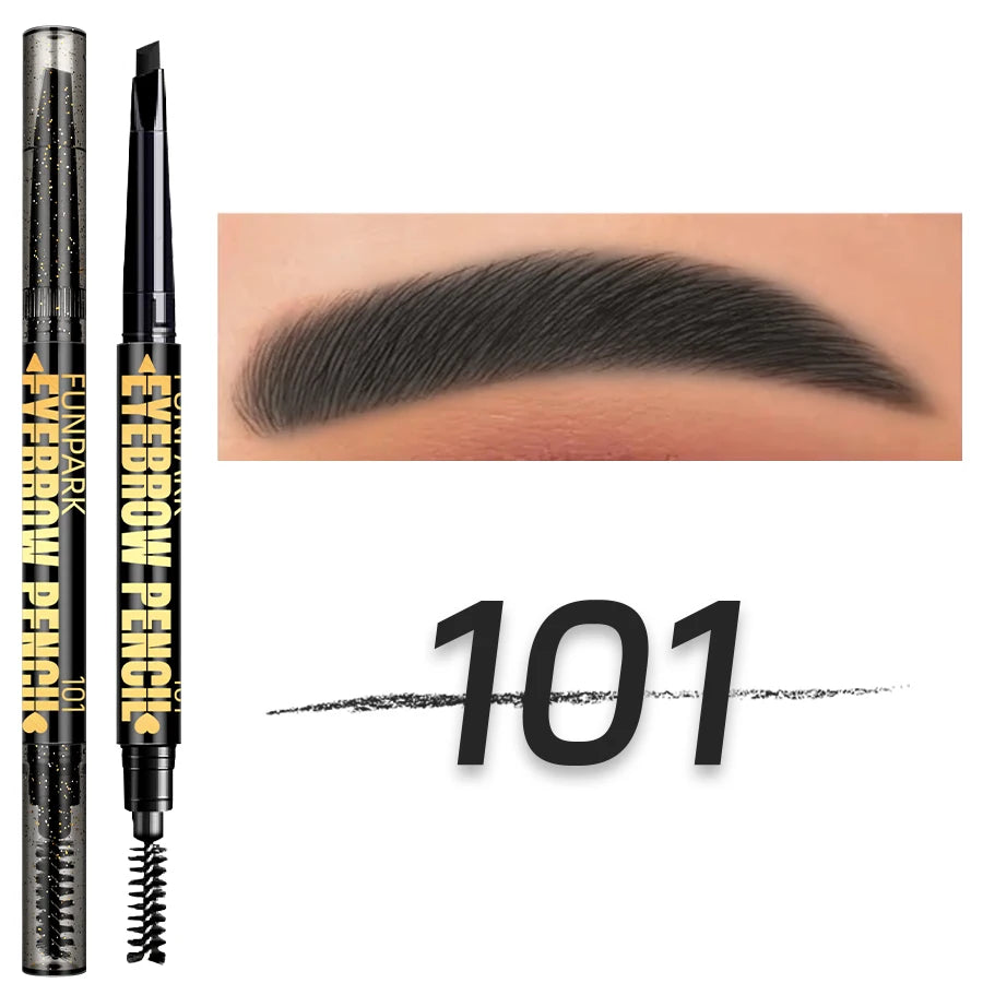 Double-head Eyebrow Pencil Pigment Non-fading Waterproof Durable 5 Qme 101