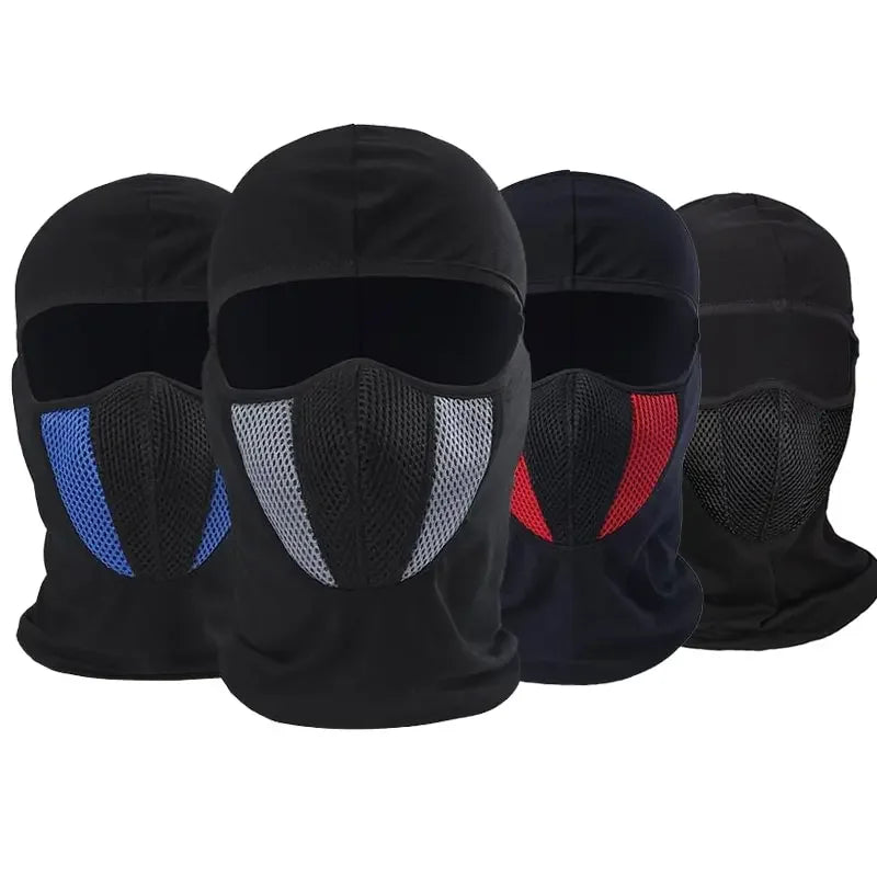 Headgear Men's and Women's Summer Outdoor Riding Ice Silk Mask Full Face Neck Fishing UV Breathable Sun Hat Patchwork Style Qme