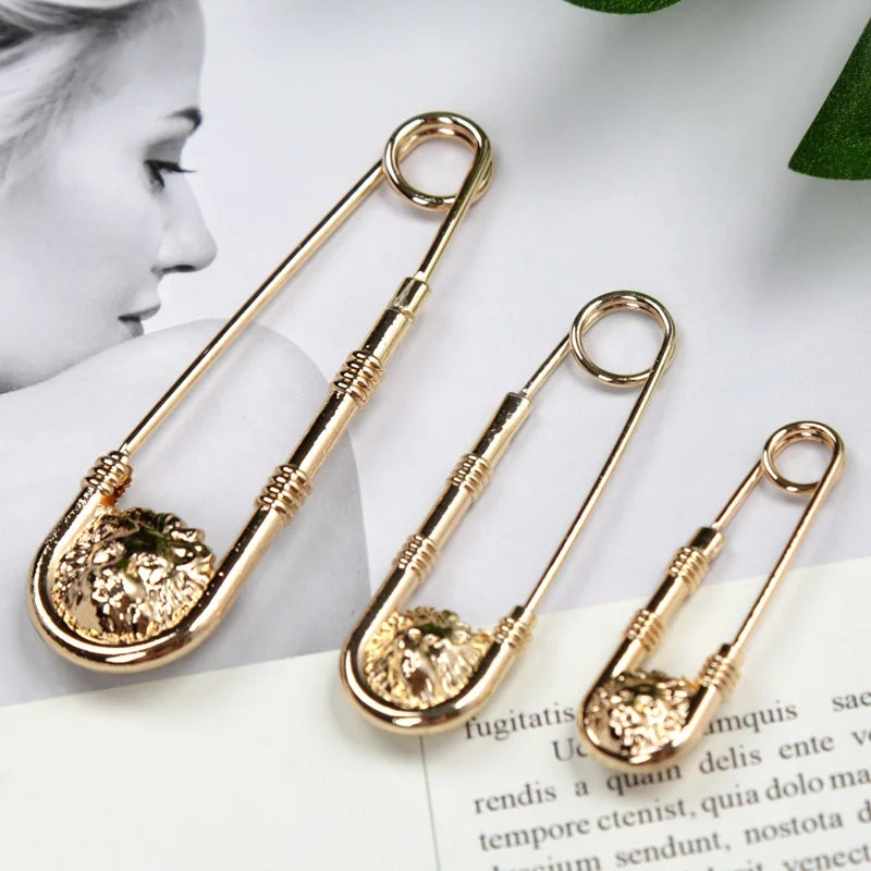 Retro Brooch Pin Fashion DIY Safety Pins Women Waist Closing Artifact Qme