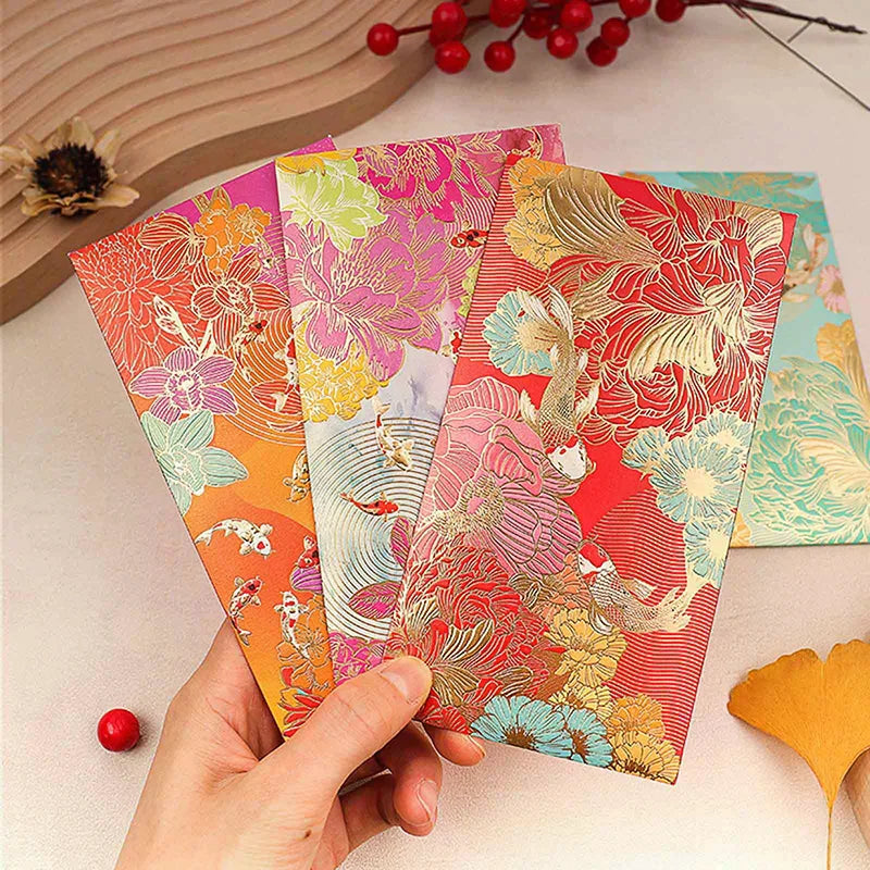 Red Envelope Universal Creative Koi High-end Wallet Spring Festival Qme