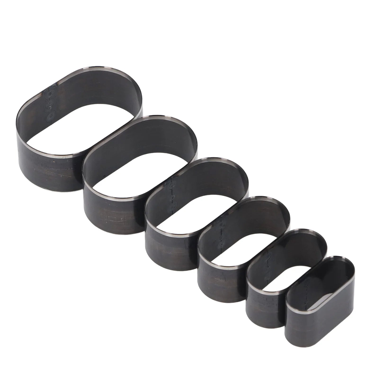 6Pcs Leather Cutting 35/40/45/50/55/60mm Die Leather Stencil Cutter Mold Hollow Hole Punch Set Paper Leather Craft Tools Qme
