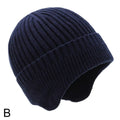 Hot Sale Ear Protection Winter Hats Stylish Soft Beanie Hat For Men Women Classic Knit Earflap Hat Warm Cap With Ears Qme B