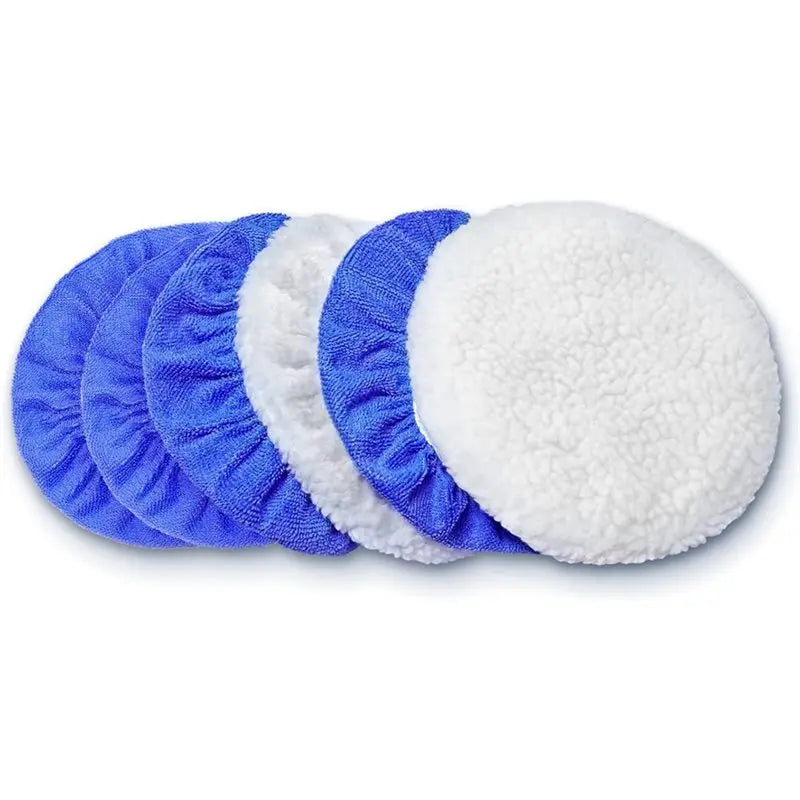 A02F-Car Detailing, 9 To 10 Inch Car Polisher Pad Bonnet, 15Pcs Car Polishing Bonnet Buffing Pads, 10Xmicrofiber+5Xwoollen Qme