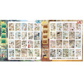 Japanese Wabi-Sabi Daily Cat Sticker Book, Cute Feline Film-Style Stickers for Journal Collage & Lazy Home Life Scrapbooking Qme AB