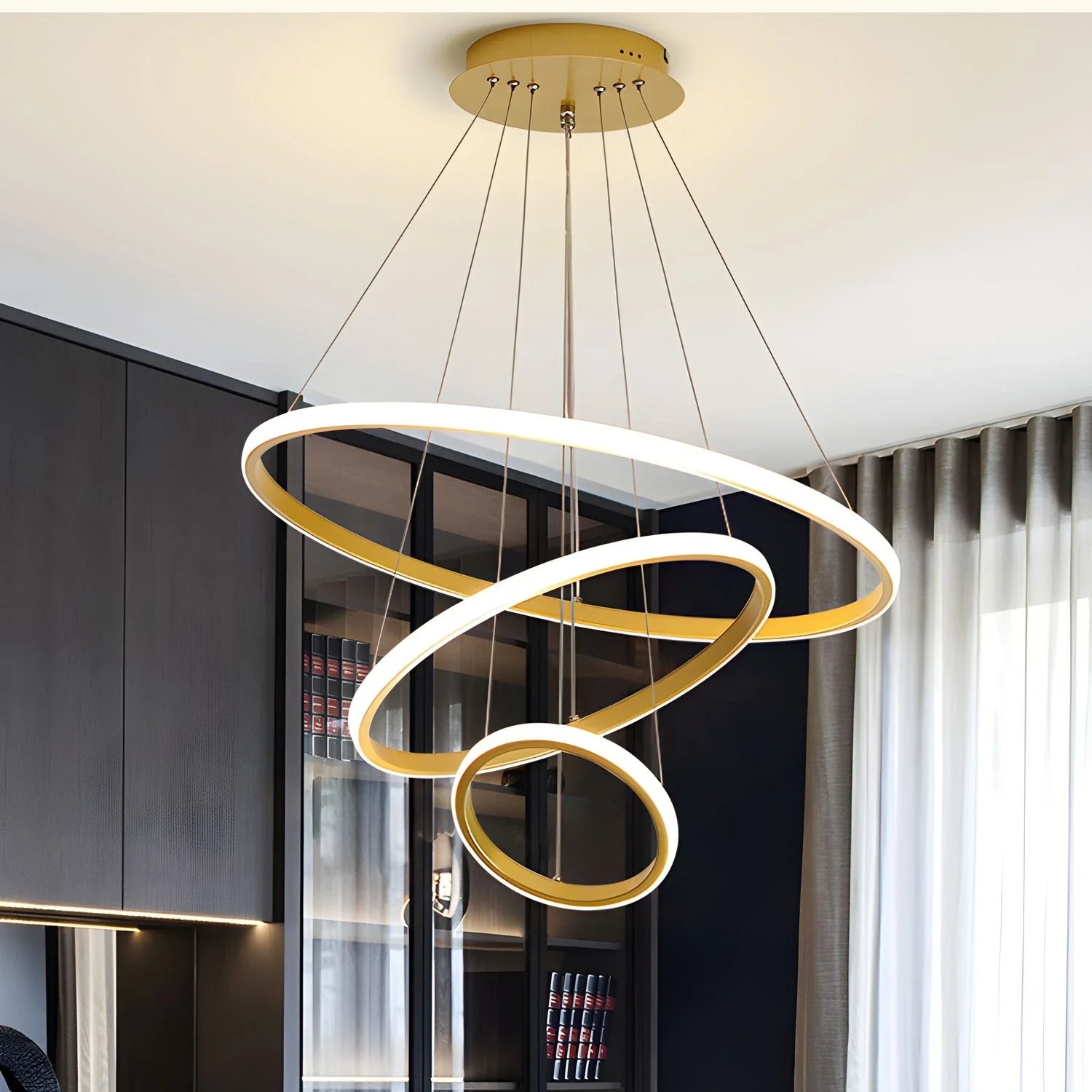 Modern dining room chandelier simple advanced sense of living room chandelier creative personality bedroom chandelier Qme
