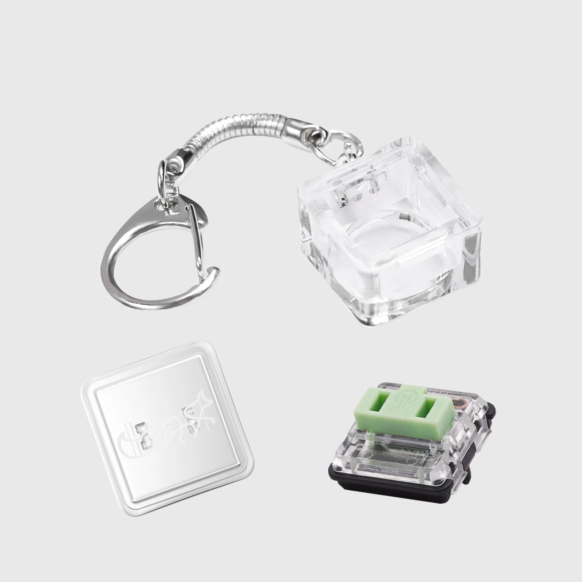 1 Pcs Finger Button Anti-stress Toys Acrylic Mechanical Keyboard Keycaps Office Decompression Calming Children Adults Unzip Toys Qme 1350D03-2