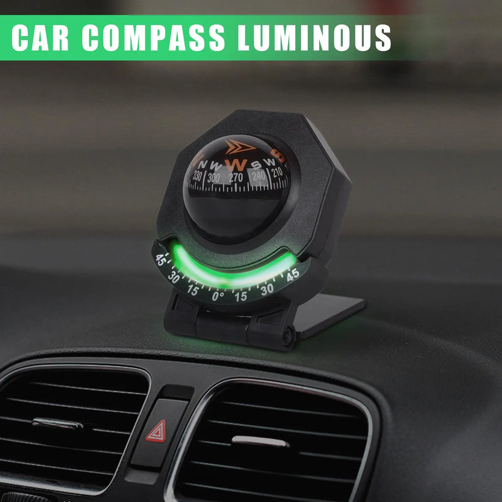 Boat Compass Ball Foldable High Precision Direction Guide Compass With Inclinometer Multi-Purpose Compass 180-Degree Adjustable Qme