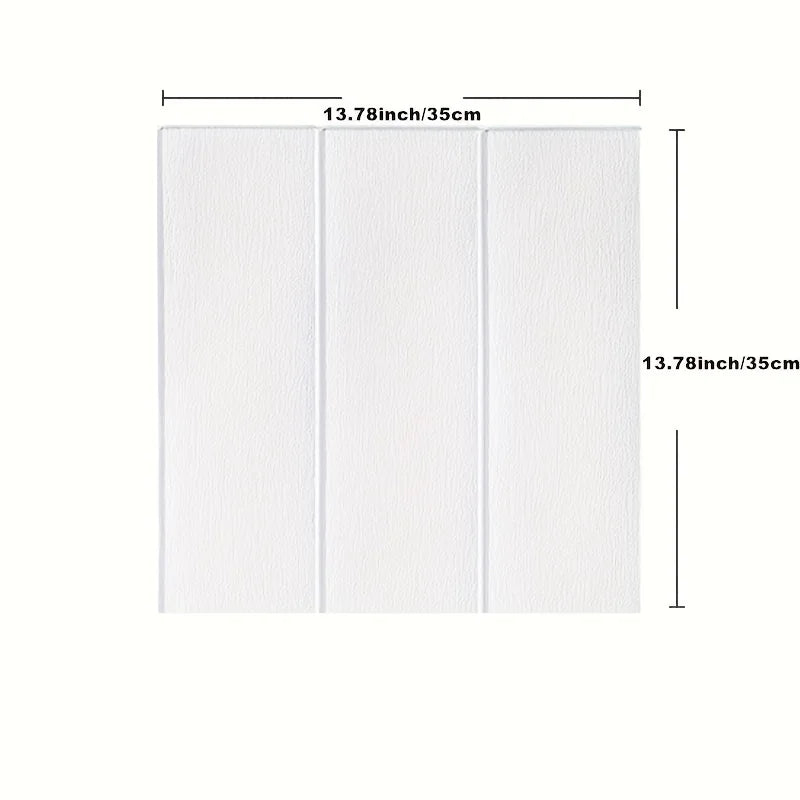 3D Wall Sticker Wood Grain Foam Self-Adhesive DIY 35X35cm Waterproof and Moisture-Proof Ceiling Bedroom Kitchen Wallpaper Qme A 30pcs 35X35cm