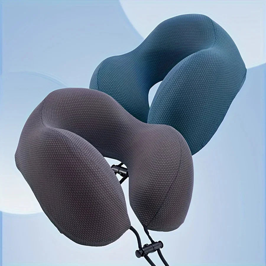 Cervical Pillow Outdoor Camping U-shaped Memory Cotton Travel Storage Qme
