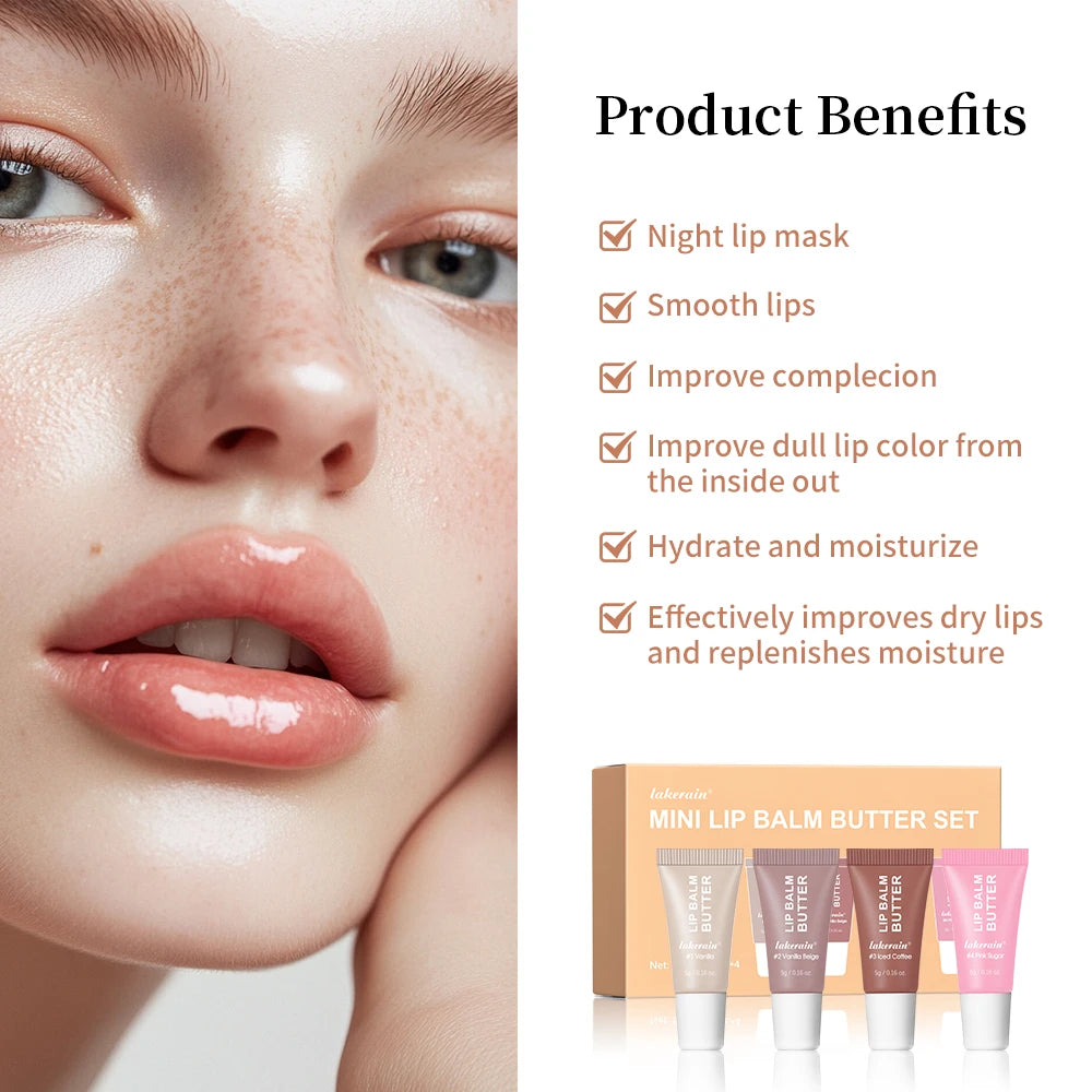 Mini Lip Balm Butter Summer Moisturizing Glossy Oil Qme