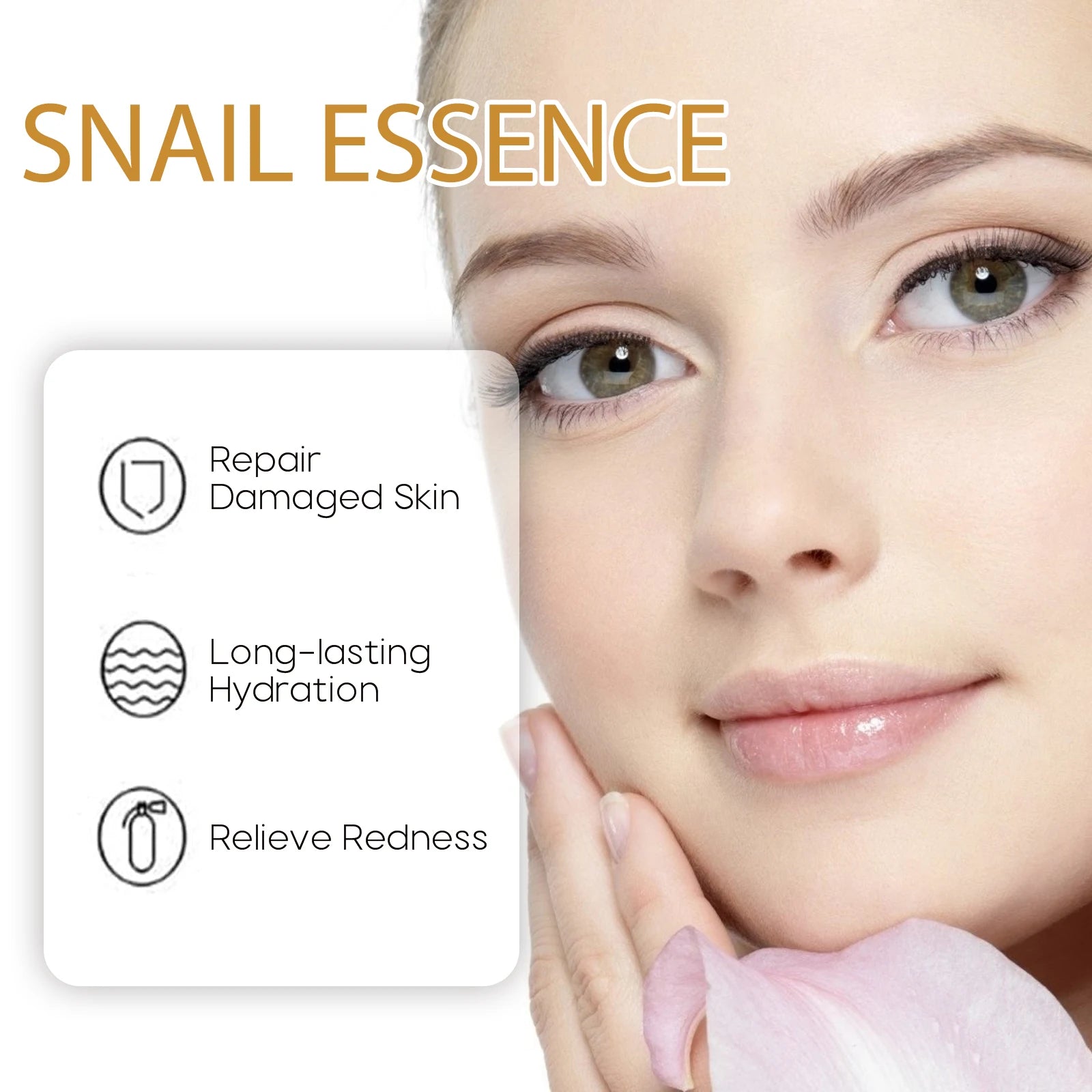 Snail Essence Fade Fine Lines Repair Skin Barrier Moisturizing Refines Pores Nourishes Rejuvenates Anti Wrinkle Facial Essence Qme