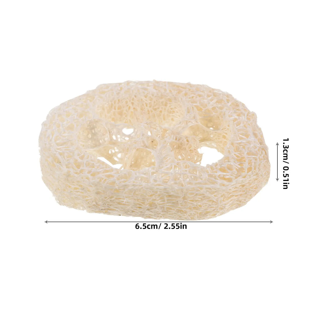 40Pcs Small Loofah Slices Pet Tooth Cleaning Tool Natural Chewing Ring for Hamsters Rabbits Bunny Mouth Care Animal Wellness Qme