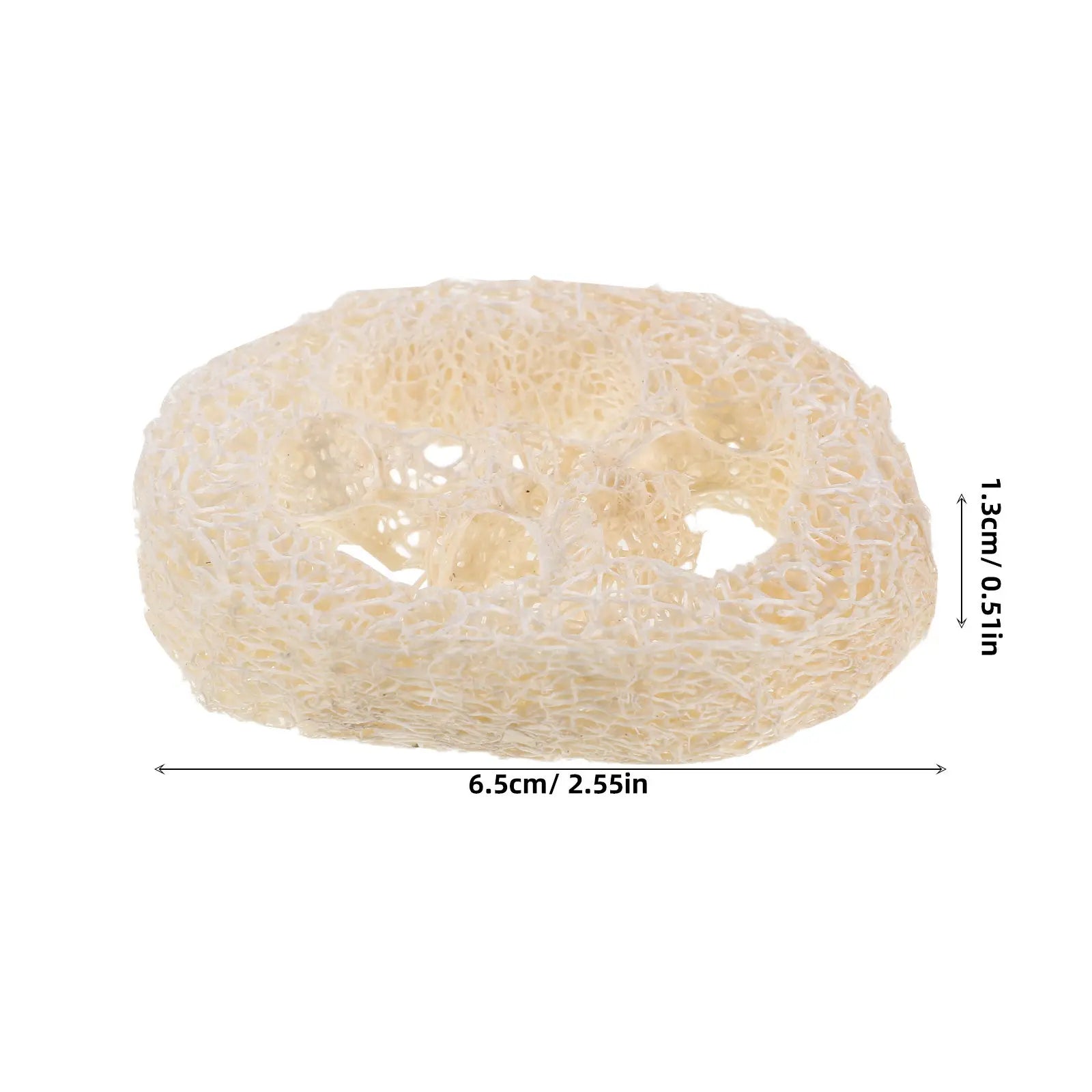 40Pcs Small Loofah Slices Pet Tooth Cleaning Tool Natural Chewing Ring for Hamsters Rabbits Bunny Mouth Care Animal Wellness Qme