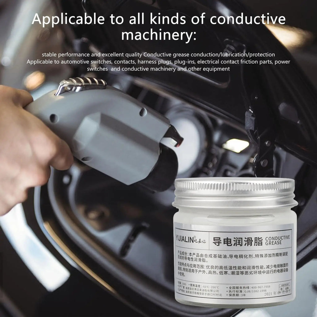 Electric Conductive Grease Conductive Gel & Lubrication 100g Grease For Low Resistance Value For Household Appliances & Power Qme
